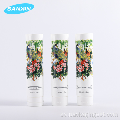 250 ml Body Lotion Plastic Packaging Squeeze Tube